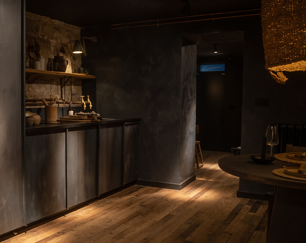 The Basement kitchen with bespoke design and everything you need tucked away...